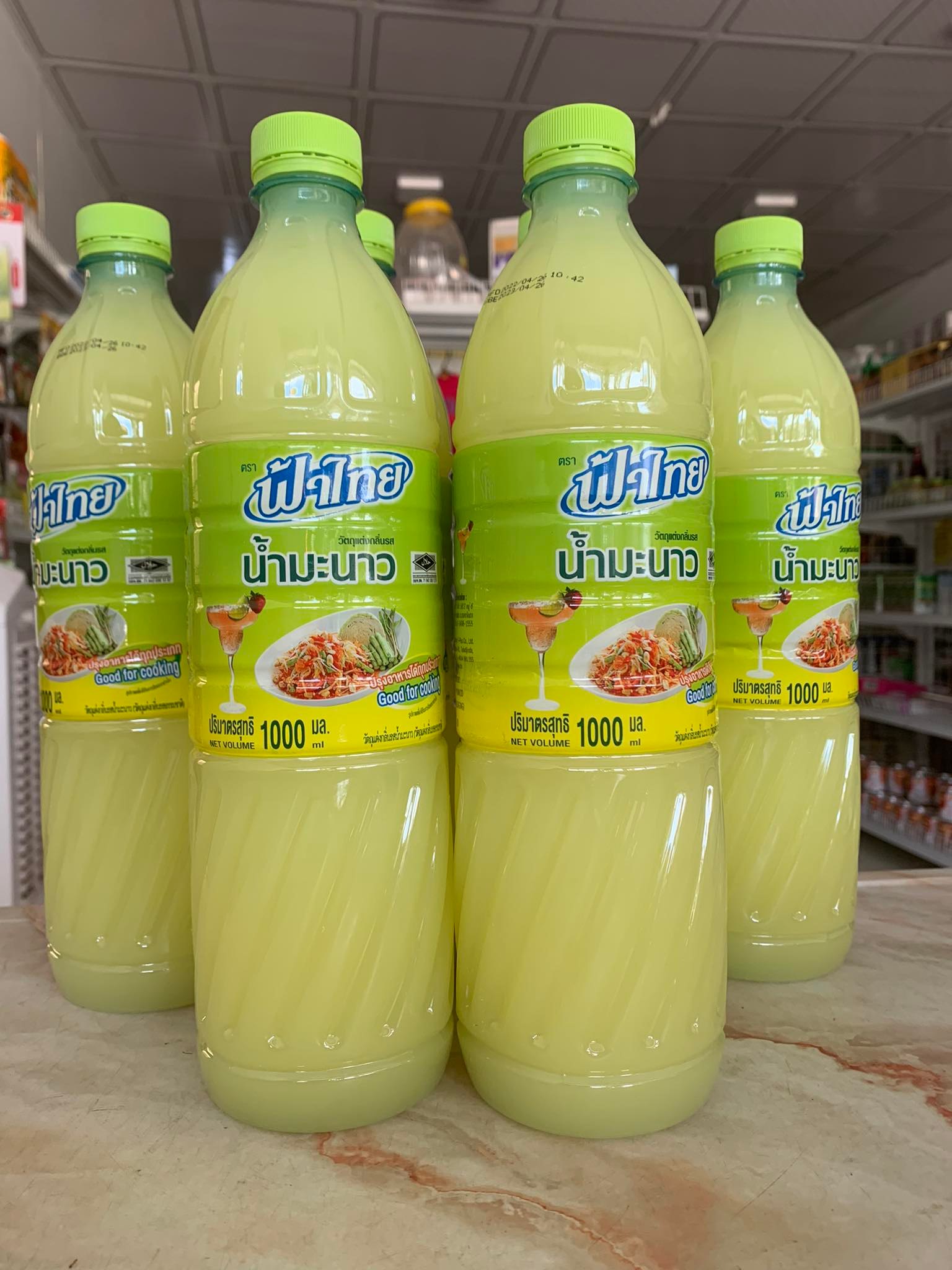 Nước cốt chanh Thái Lan dùng pha chế và làm somtum ( chai 1 lít)