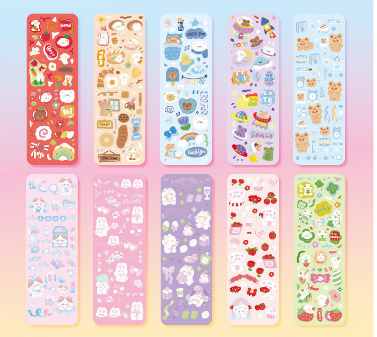 Set 10 sticker dễ thương