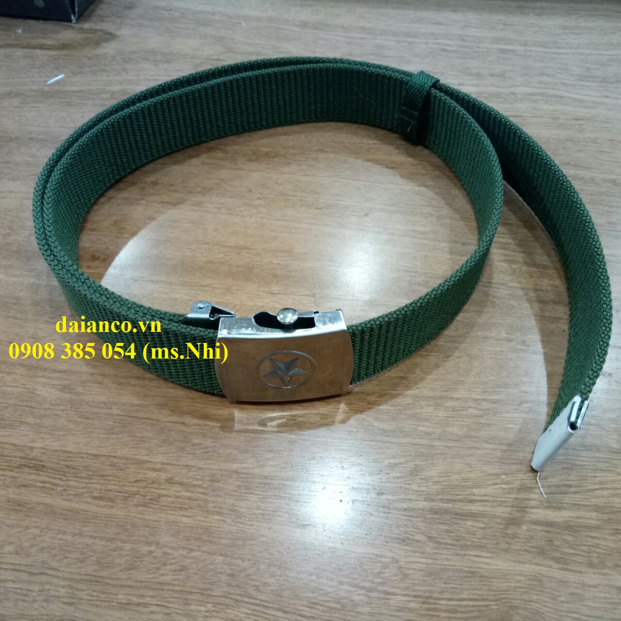 Dây thắt lưng nam vải dù siêu nhẹ- Hình thật