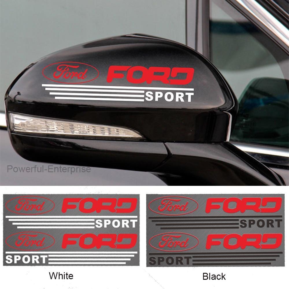 Bộ 2 Decal dán gương chiếu hậu cho ô tô (Ford) - Tem dán gương chiếu hậu