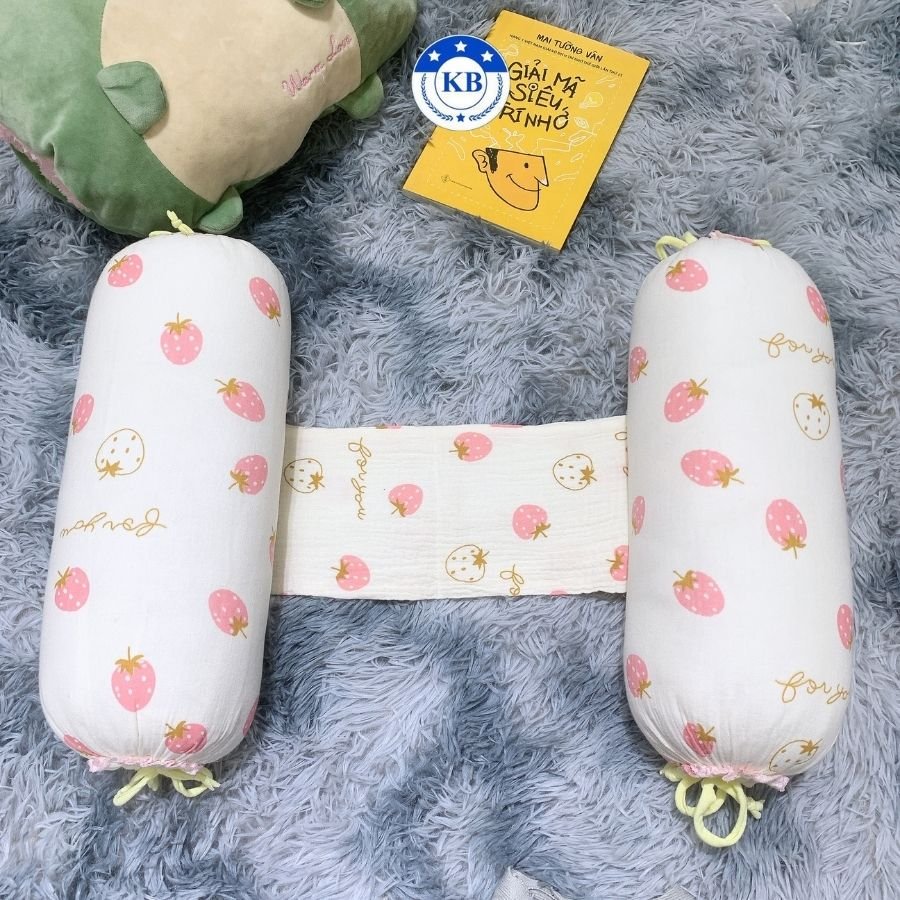 Gối Chặn Xô Muslin Cho Bé Sơ Sinh Cao Cấp