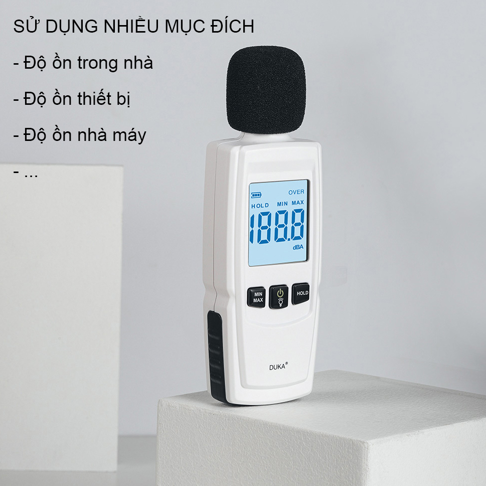 [Xiaomi Duka] Máy đo độ ồn, máy đo âm thanh cầm tay