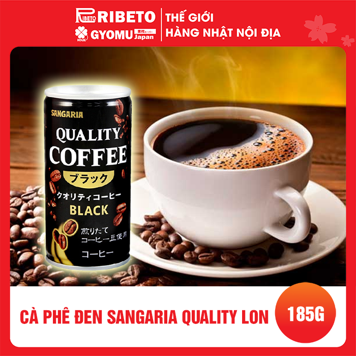 Cà phê lon không đường 185g