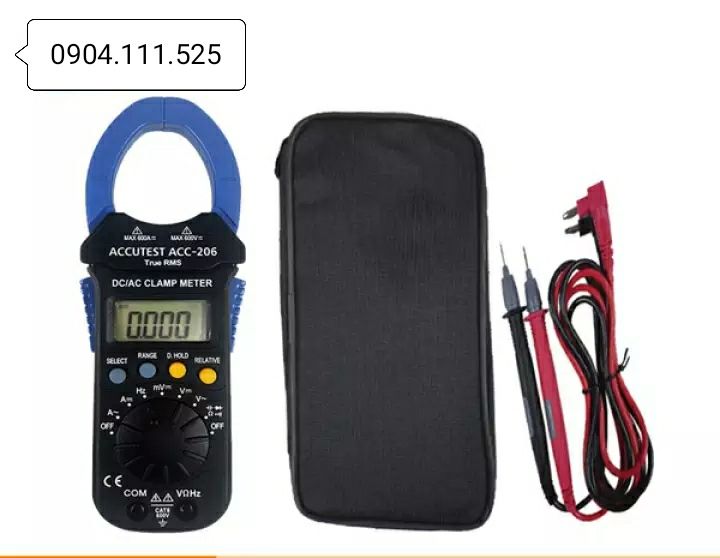 [HCM]Ampe kìm đo dòng AC/DC ACCUTEST ACC-206 (600A)