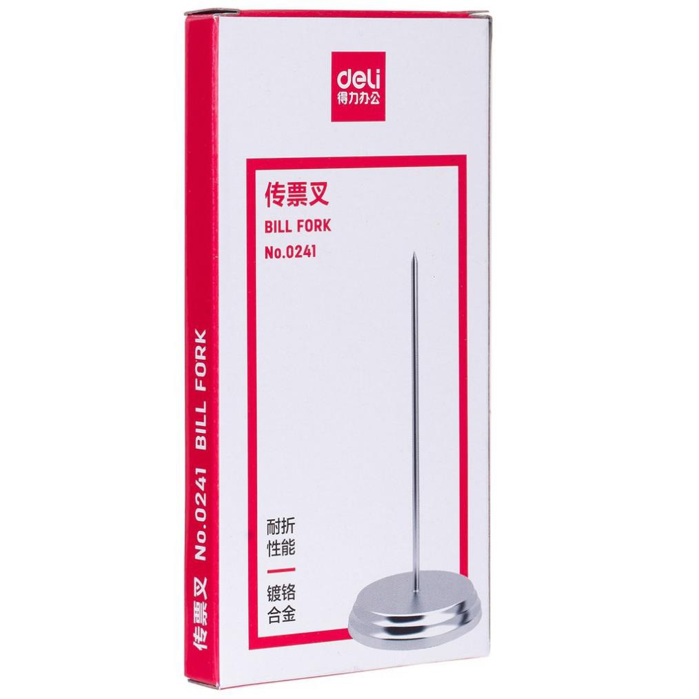 Cắm hóa đơn inox Deli