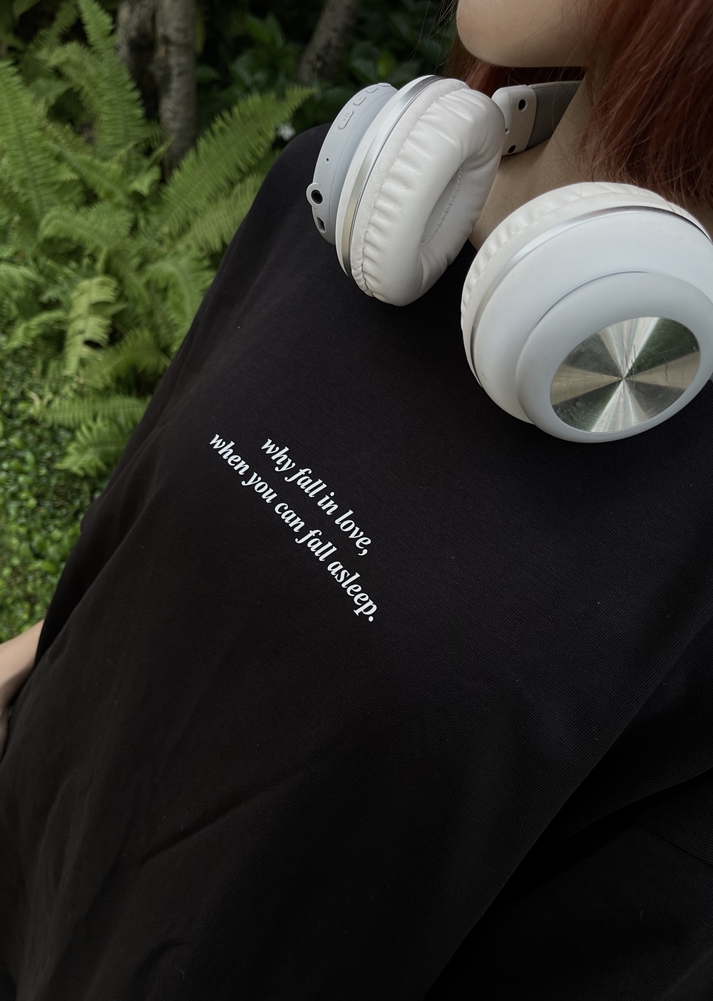 Áo thun Teeworld Why Fall In Love When You Can Fall Asleep Nam Nữ Unisex
