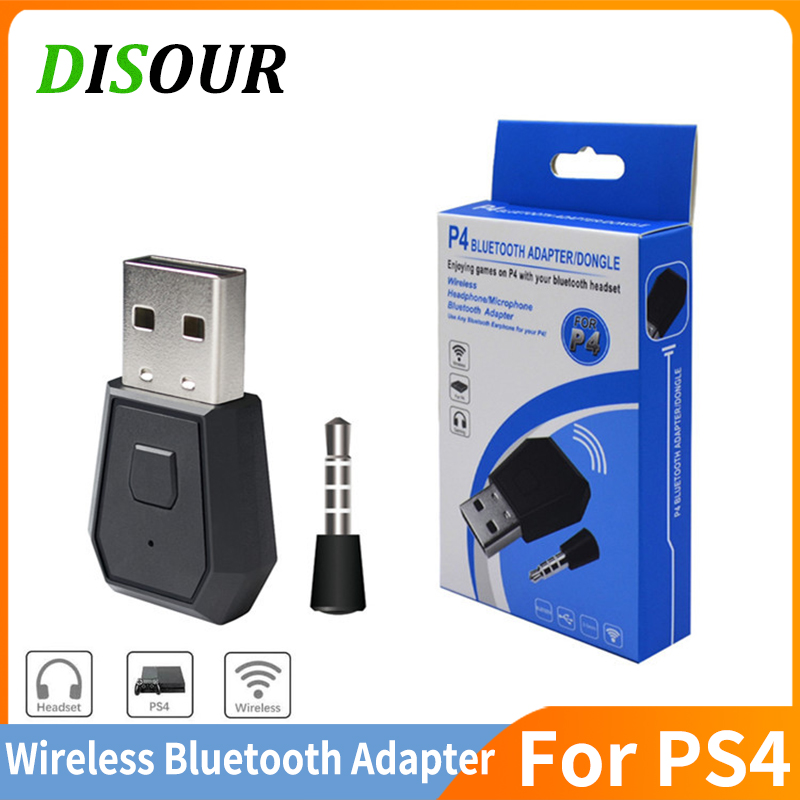 Ditour PS4 USB BT Adapter cho PS4 gamepad trò chơi điều khiển giao diện điều khiển tai nghe không dây Dongle Bluetooth Transmiter với Mic