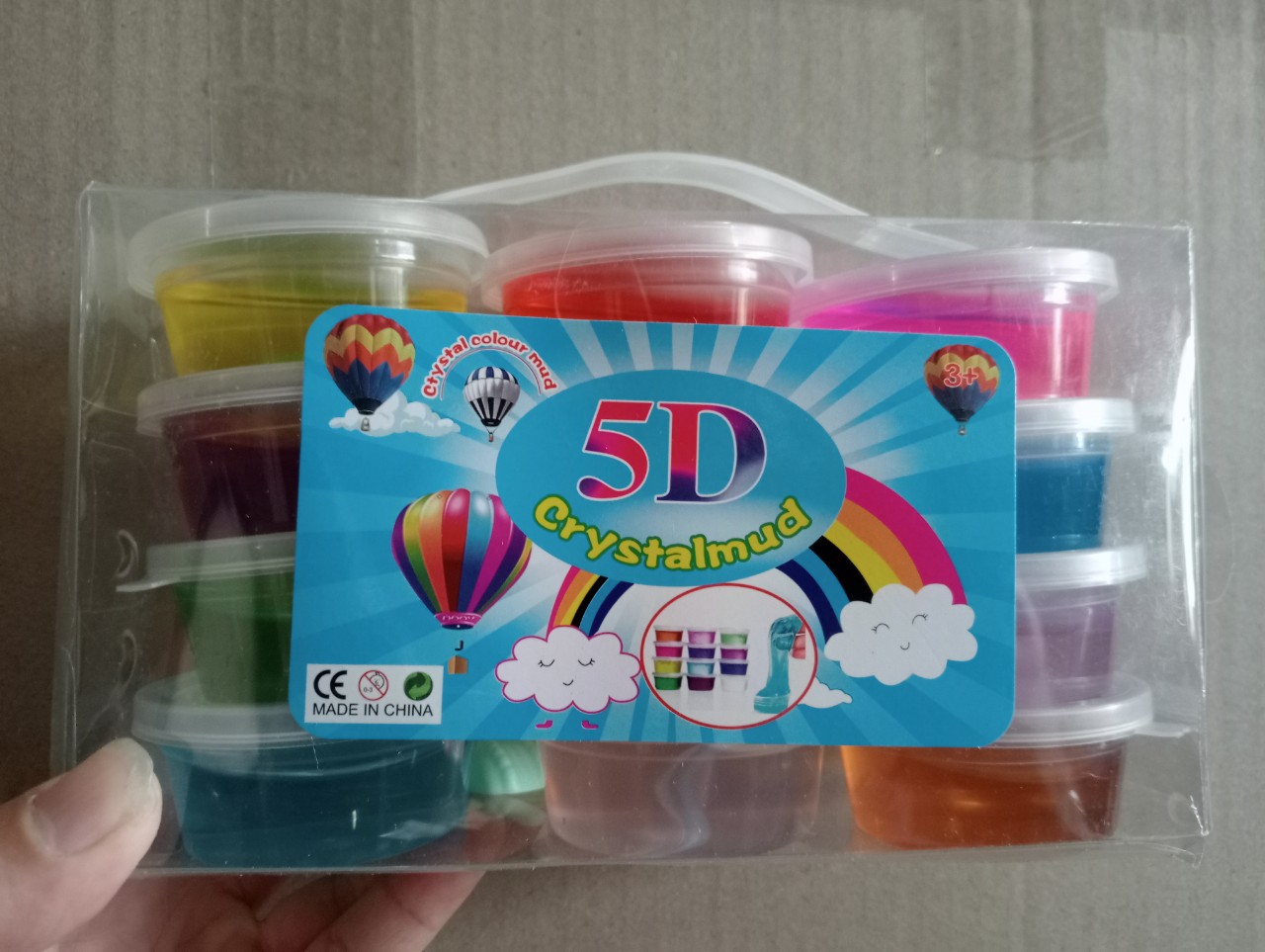 Bộ Đồ chơi slime Sờ Lam cho bé (12 cục)