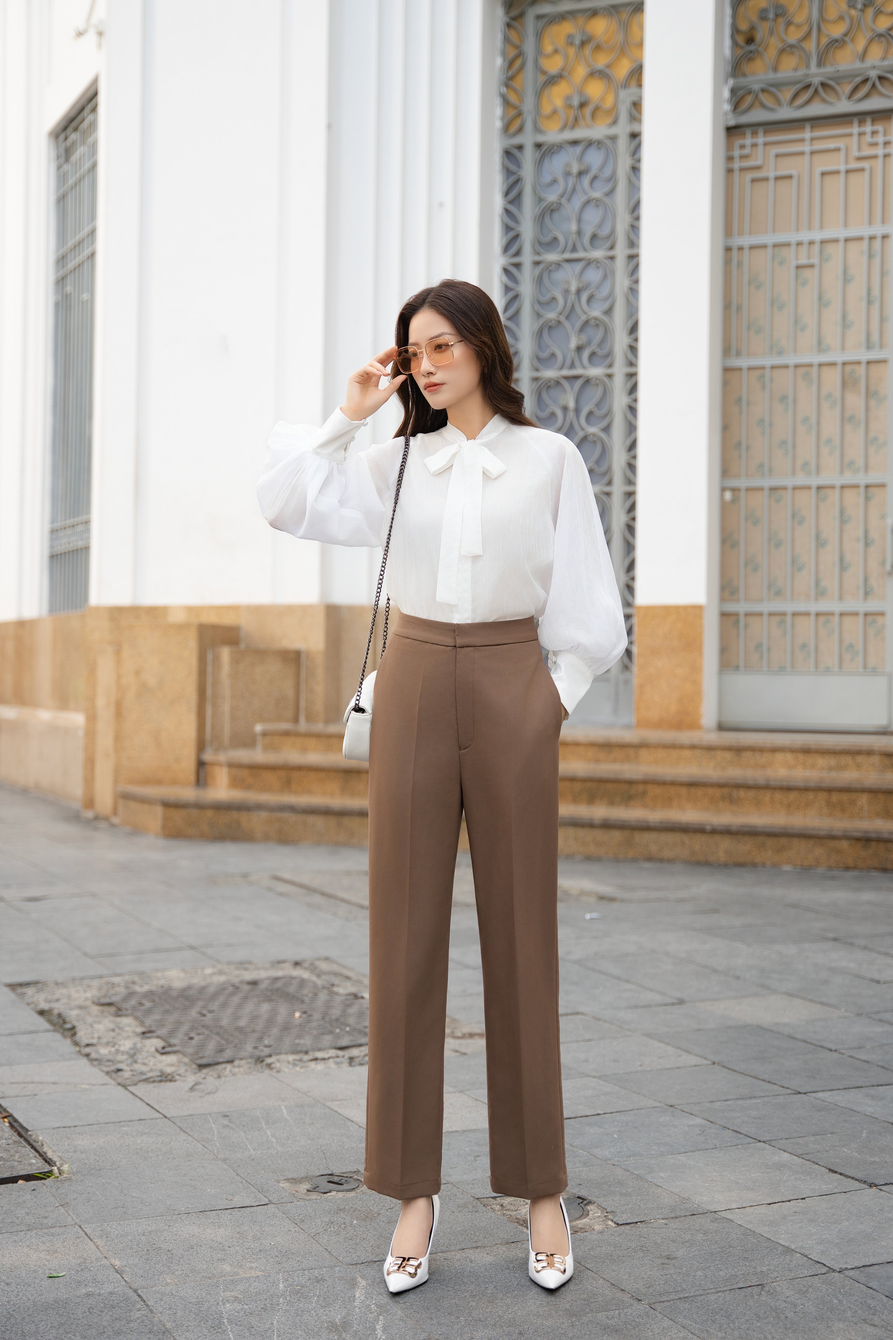 Voucher siêu sale 15% OLV - Quần Mabel Khaki Pants