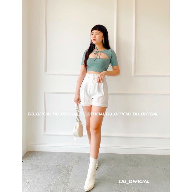 Quần short lật gấu cap cao chất vitex hót hít