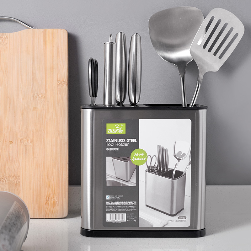Ống cắm đũa thìa inox cao cấp 4 ngăn