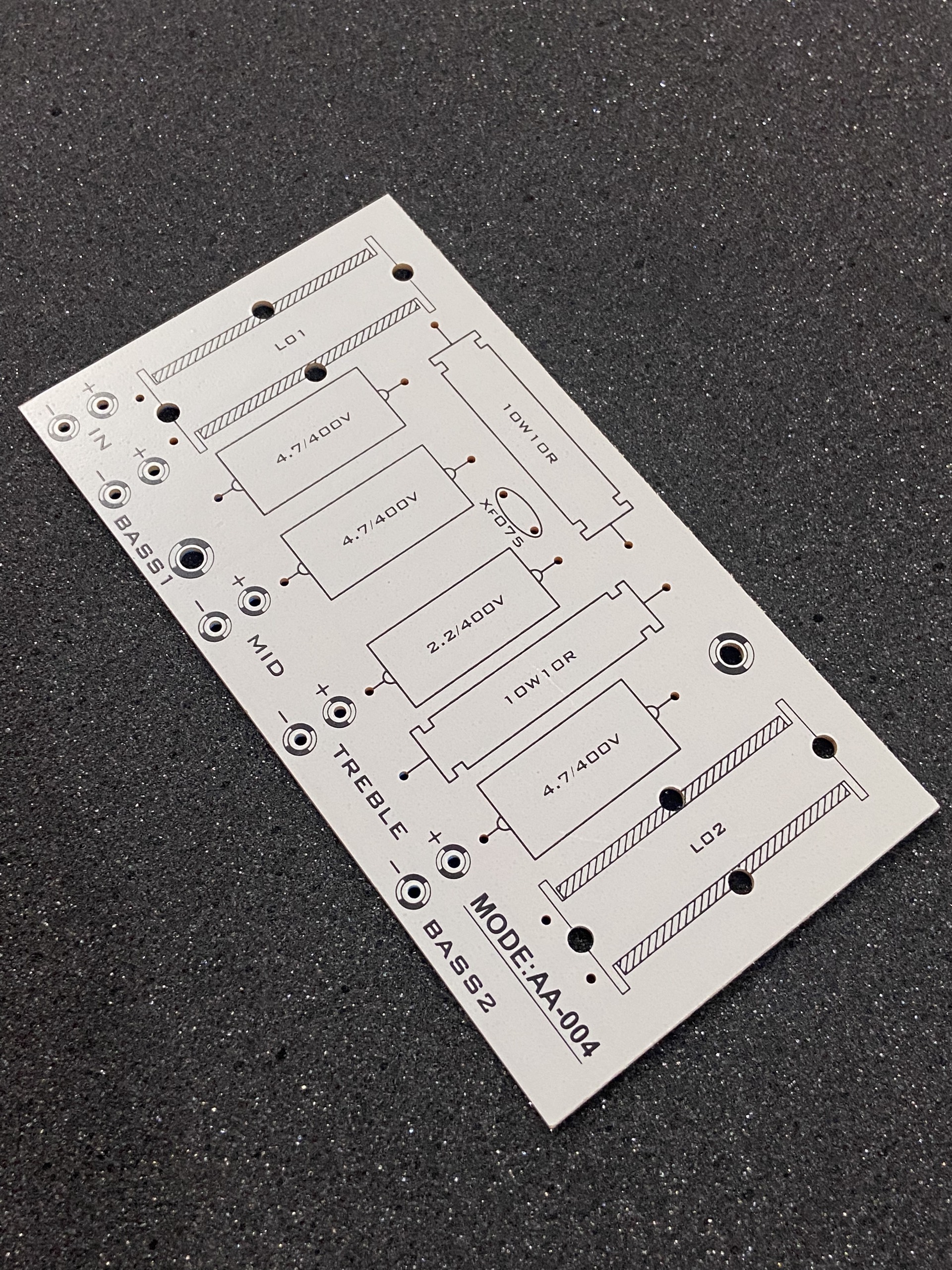 Bo mạch in PCB phân tần 2 bass 1 trung 1 treble