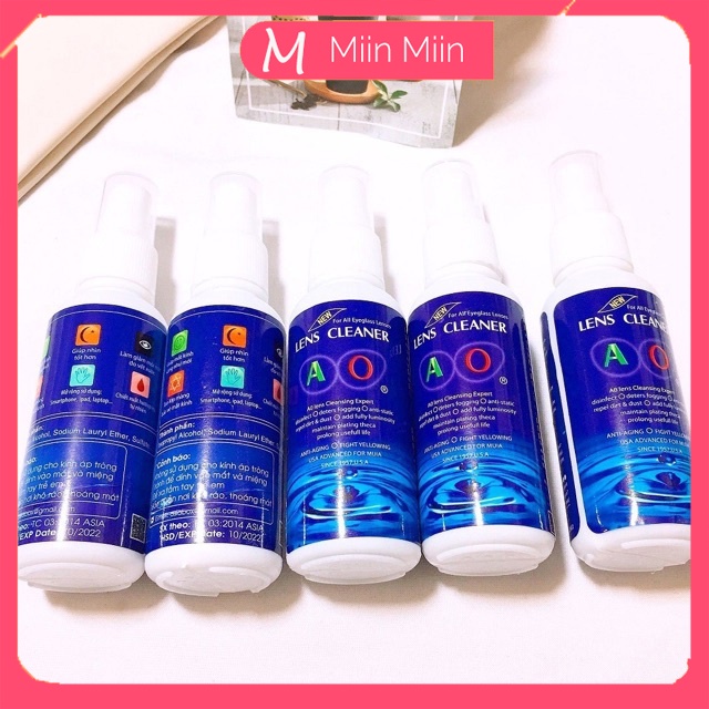 Lọ nước xịt rửa kính mắt siêu sạch