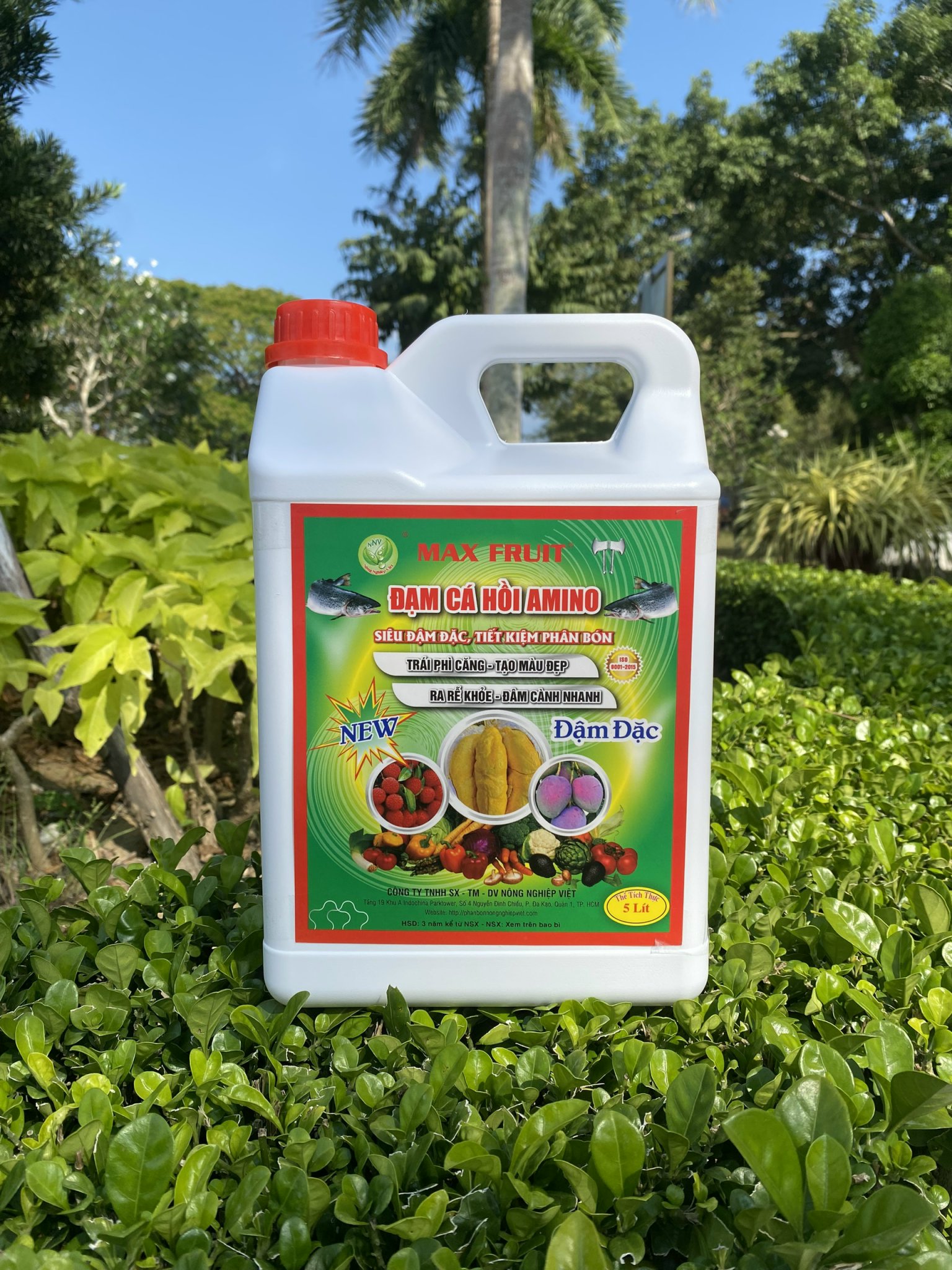 Phân Bón Đạm Cá Hồi Can 5 Lít