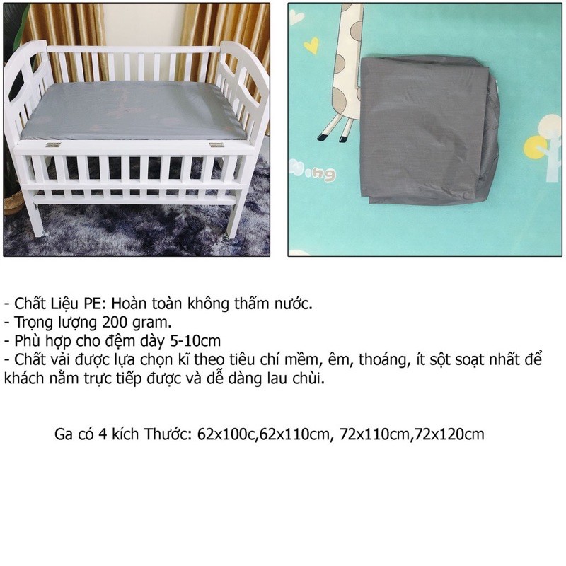 Ga Chống thấm đệm Cũi cho bé