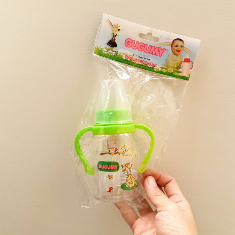 Bình Sữa Cổ Hẹp GUGUMY 140ml- 250ml có tay cầm