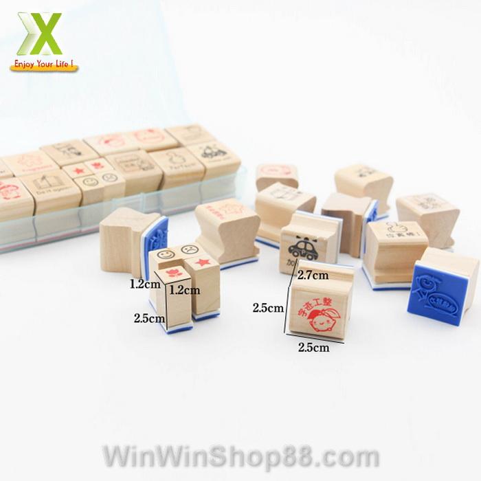 Bộ con dấu khen thưởng - Tiếng Hoa