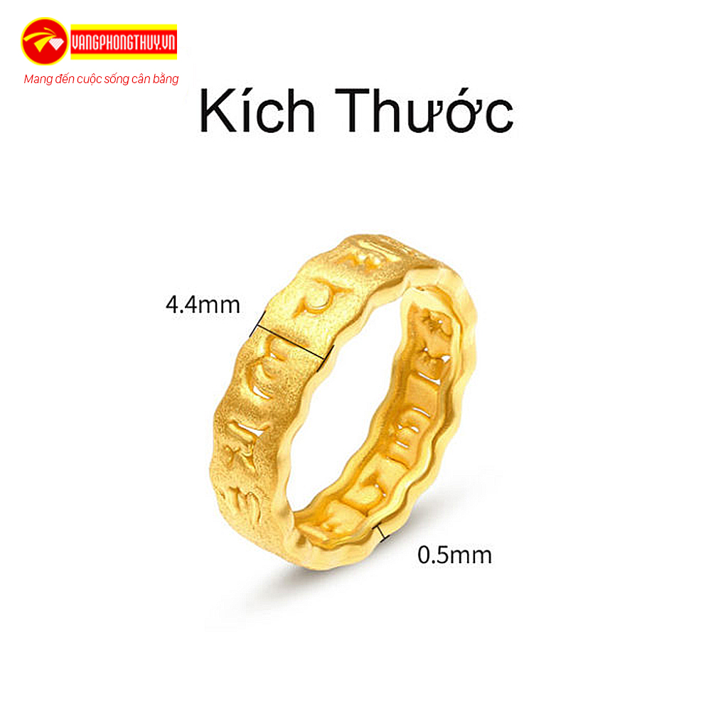 Nhẫn Om- Mani Vàng 24K - KIOJ