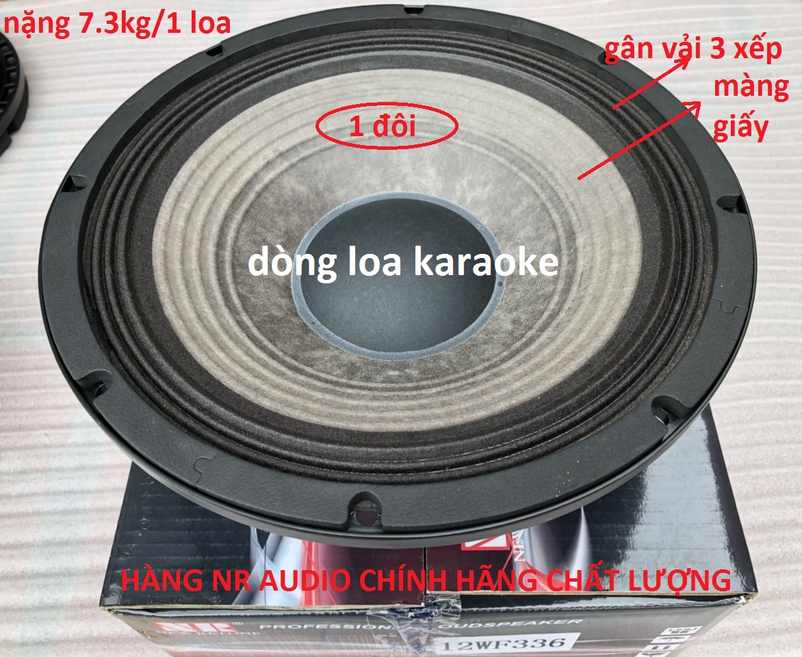 LOA BASS 30 NR AUDIO GÂN VẢI 3 XẾP CÔN 75 - GIÁ 1 ĐÔI -  LOA BASS 3 TẤC