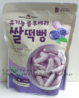Bánh gạo hữu cơ Mom s Choice Hàn quốc cho bé Vị Việt Quất 25g - LeVyStore thumbnail