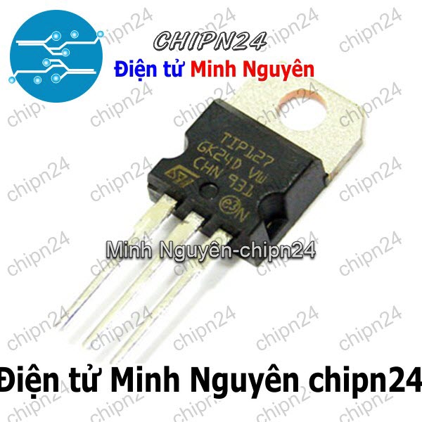 [5 con] (KT1) Transistor TIP127 TO-220 PNP 5A 100V (Darlington) - HH000654
