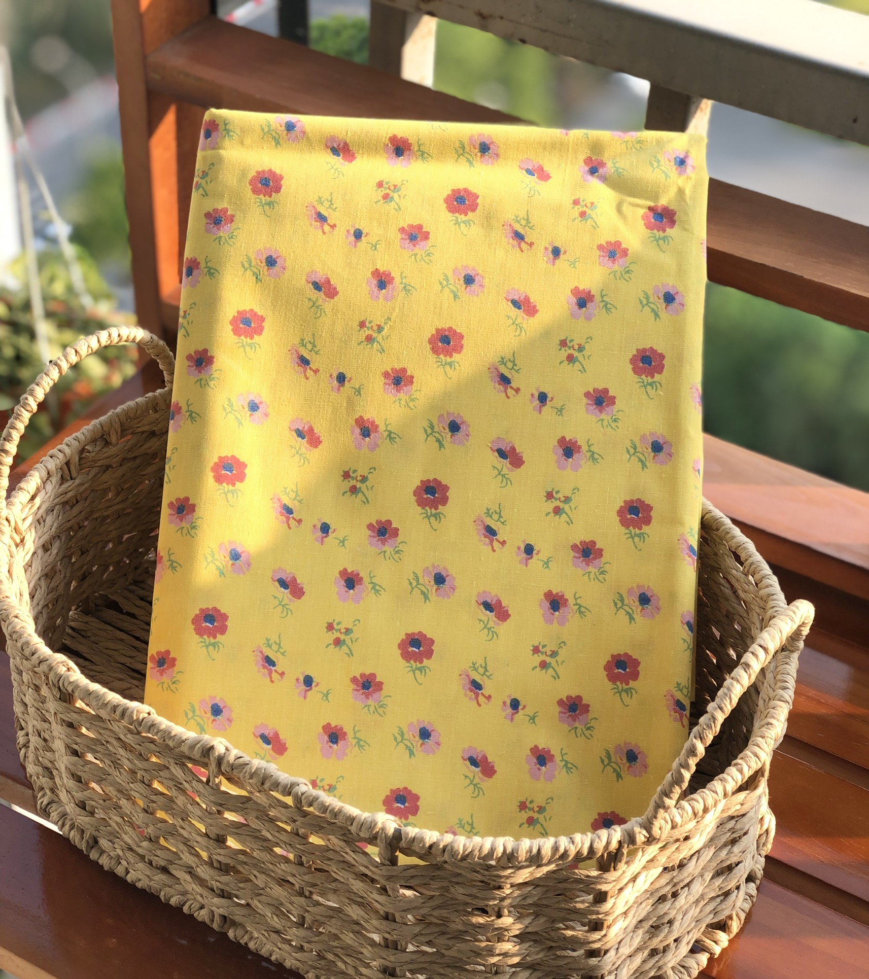 Vải thô hoa chất thường 100% Cotton