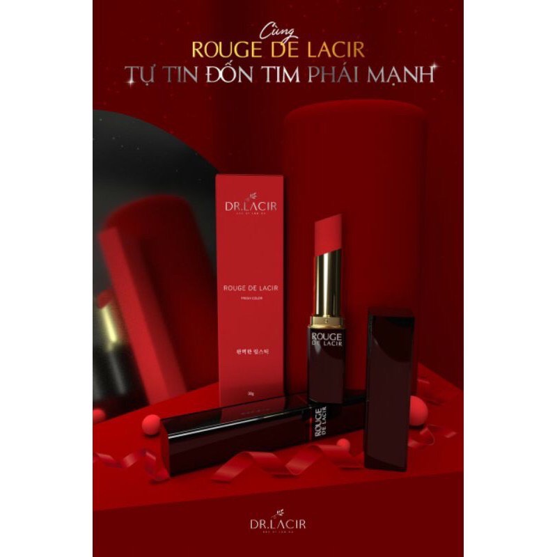 (CHÍNH HÃNG) Son tươi không chì- Rouge de lacir