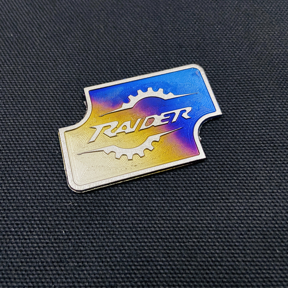 [HCM][HÀNG TITAN SUZUKI] TEM TITAN NẮP BÌNH DẦU TRANG TRÍ DÒNG XE RAIDER (CHẤT LIỆU TITAN 100%)