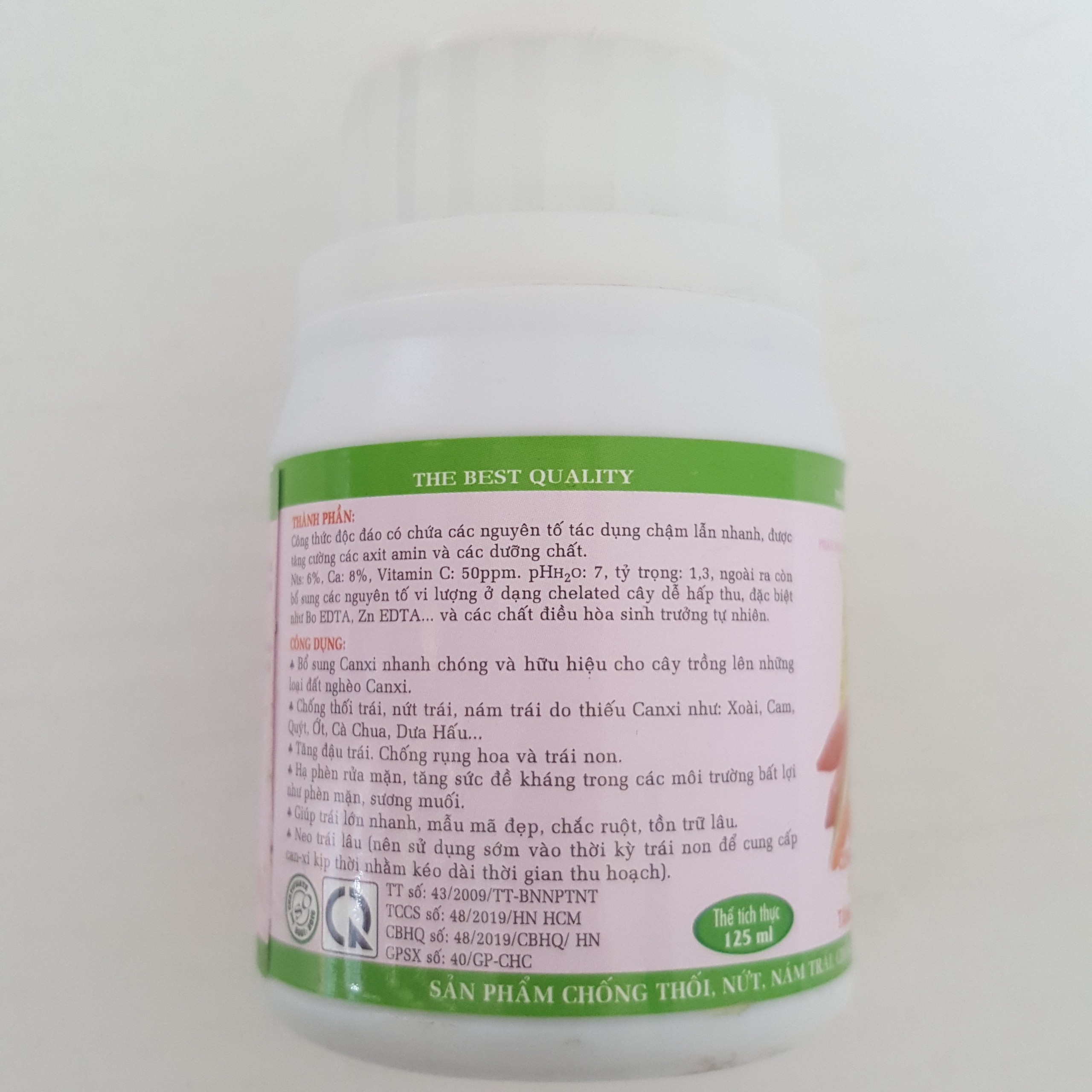 Phân bón lá Canxi Bo - Chai 125ml