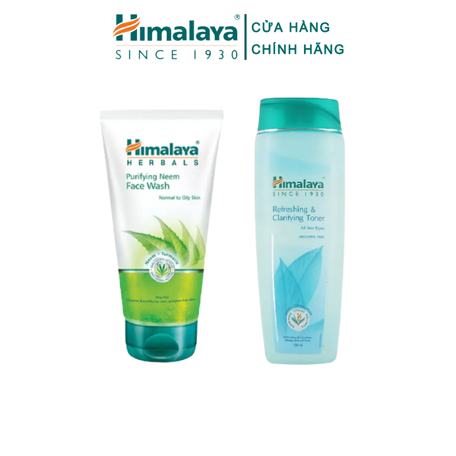 [HÀNG CHÍNH HÃNG]Bộ làm sạch dịu nhẹ và cân bằng độ ẩm cho da - (Neem Face Wash + Toner)