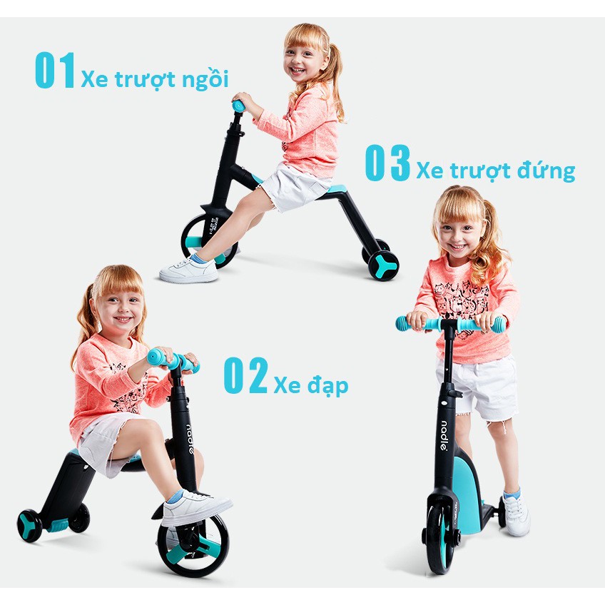 Xe Trượt Scooter Nadle 3 trong 1