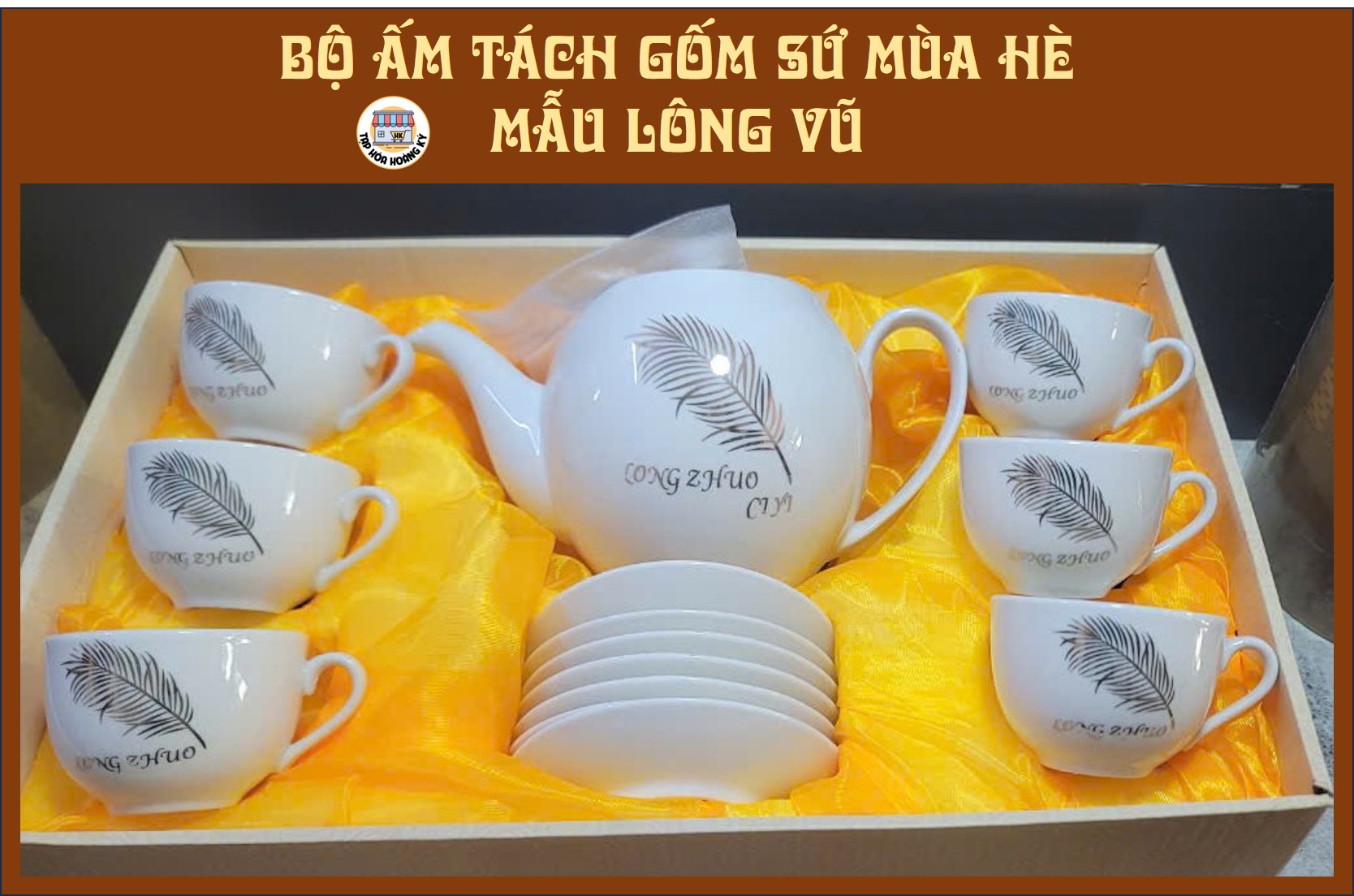 BỘ ẤM CHÉN PHA TRÀ MÙA HÈ - GỐM SỨ CAO CẤP