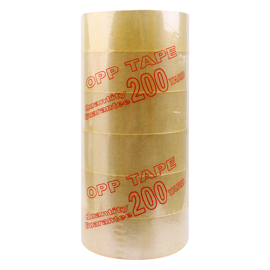 Băng keo trong 200 yard 1 cây 6 cuộn - băng keo trong
