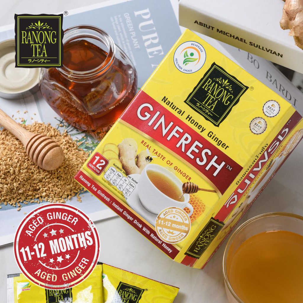 Trà gừng mật ong Ranong Tea 144g