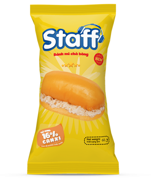 [Siêu thị WinMart] - Bánh mỳ Staff chà bông gói 55g