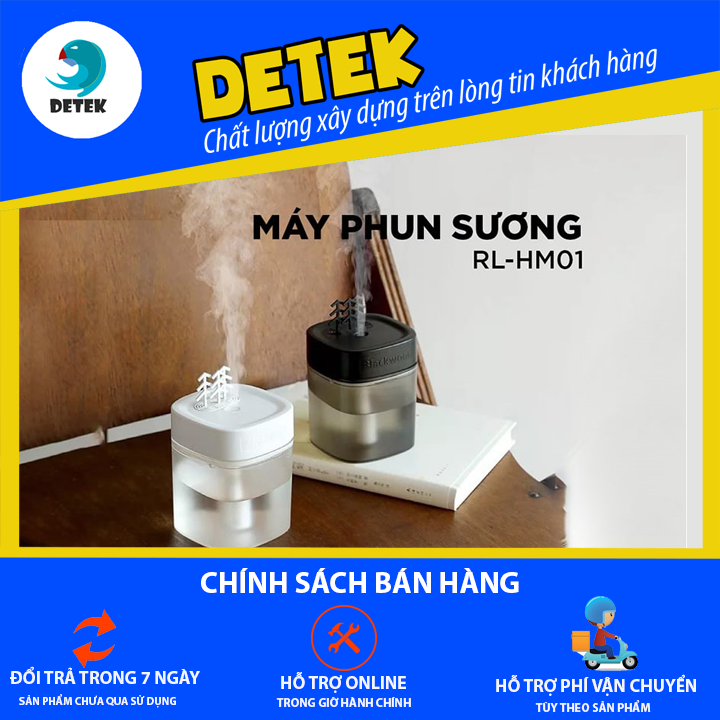 [HCM]Máy tạo độ ẩm để bàn Remax RL-HM01 Black Forest Series