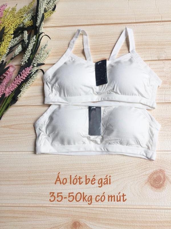 Nơi bán Áo lót bé gái mới lớn có mút - Combo 2 áo lá size đại cho bé 38-50kg