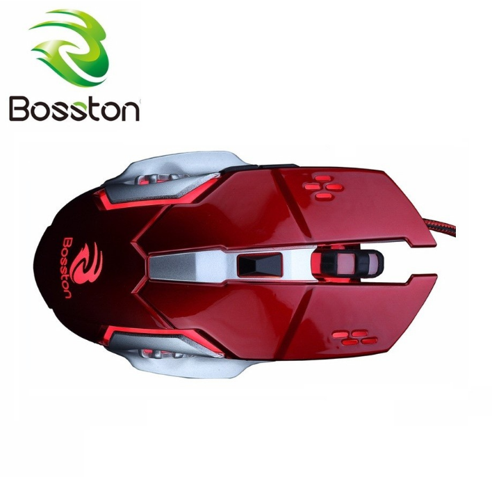 [HCM]Chuột game thủ đèn led có dây Bosston BS-12 DPI 2400