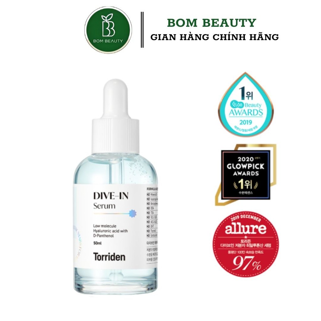 (bombeauty) Serum siêu cấp nước phục hồi da Torriden Dive-in serum