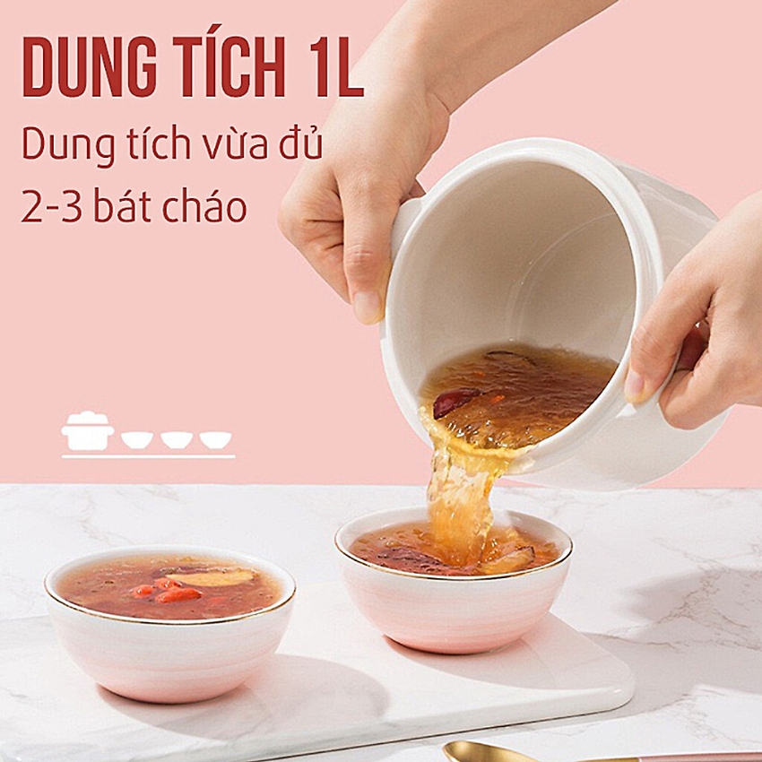 Nồi nấu cháo chậm cho bé ăn dặm Seka GT68