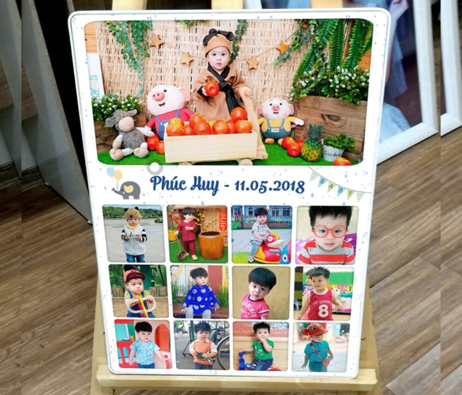 [HCM]In HÌNH ÉP GỖ TRÁNG GƯƠNG 40X60