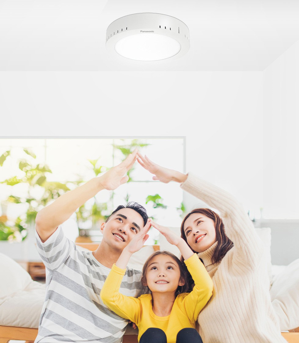 Đèn ốp trần nổi Vuông Panasonic Surface Mounted Công suất (6W,12W,18W,24W)
