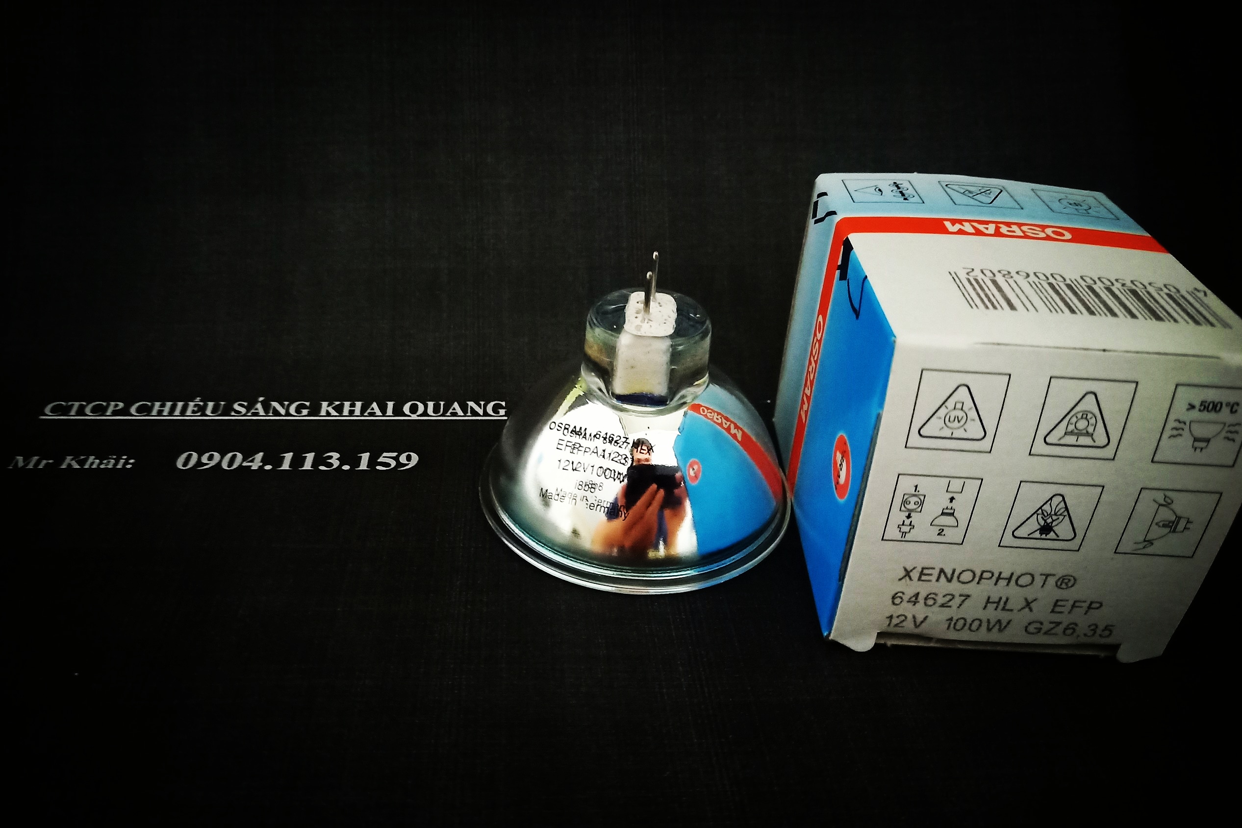 Bóng halogen osram hlx 64627 12v 100w cho kính hiển vi