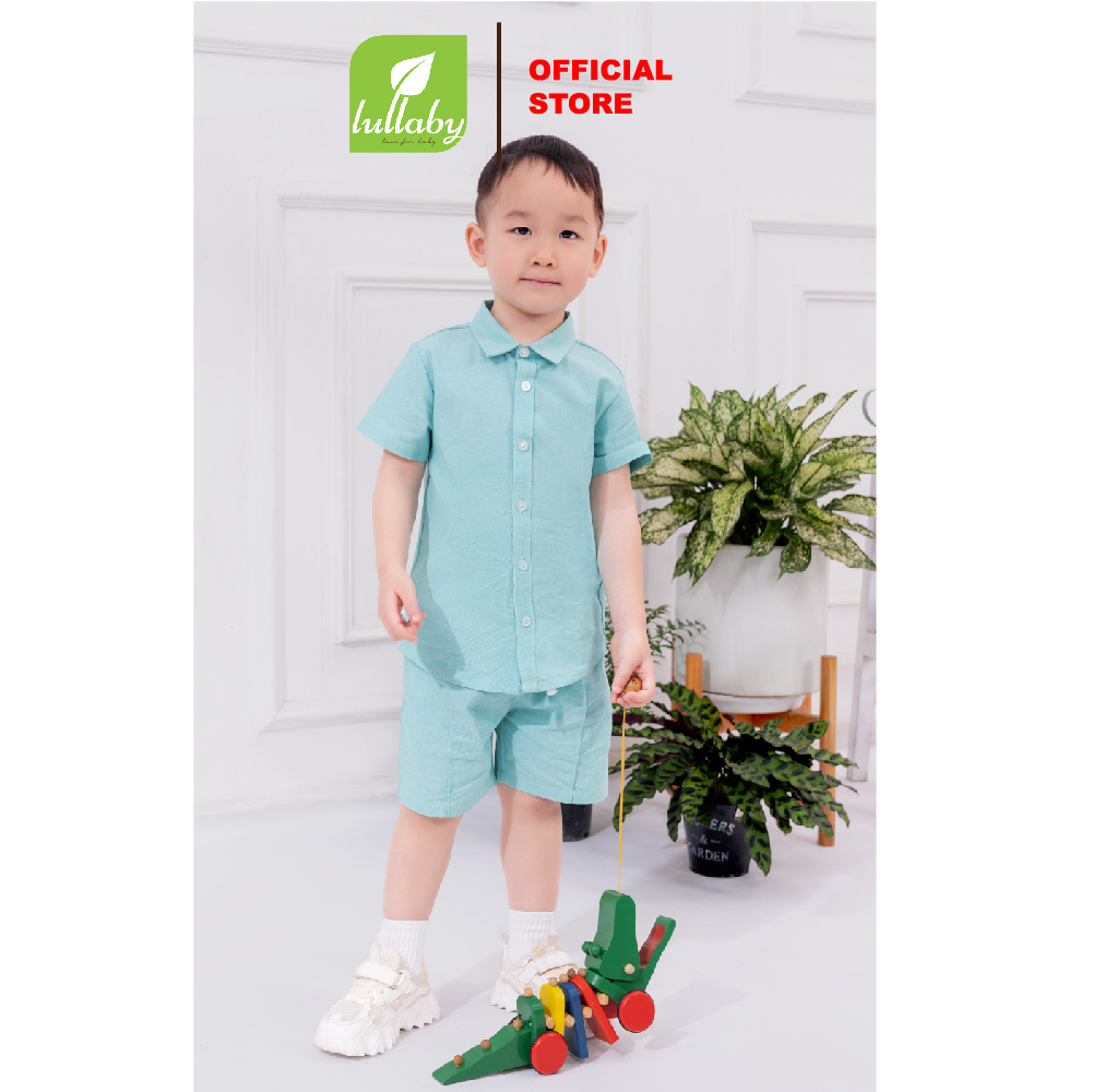 LULLABY - NH564M - Áo sơ mi cộc tay bé trai