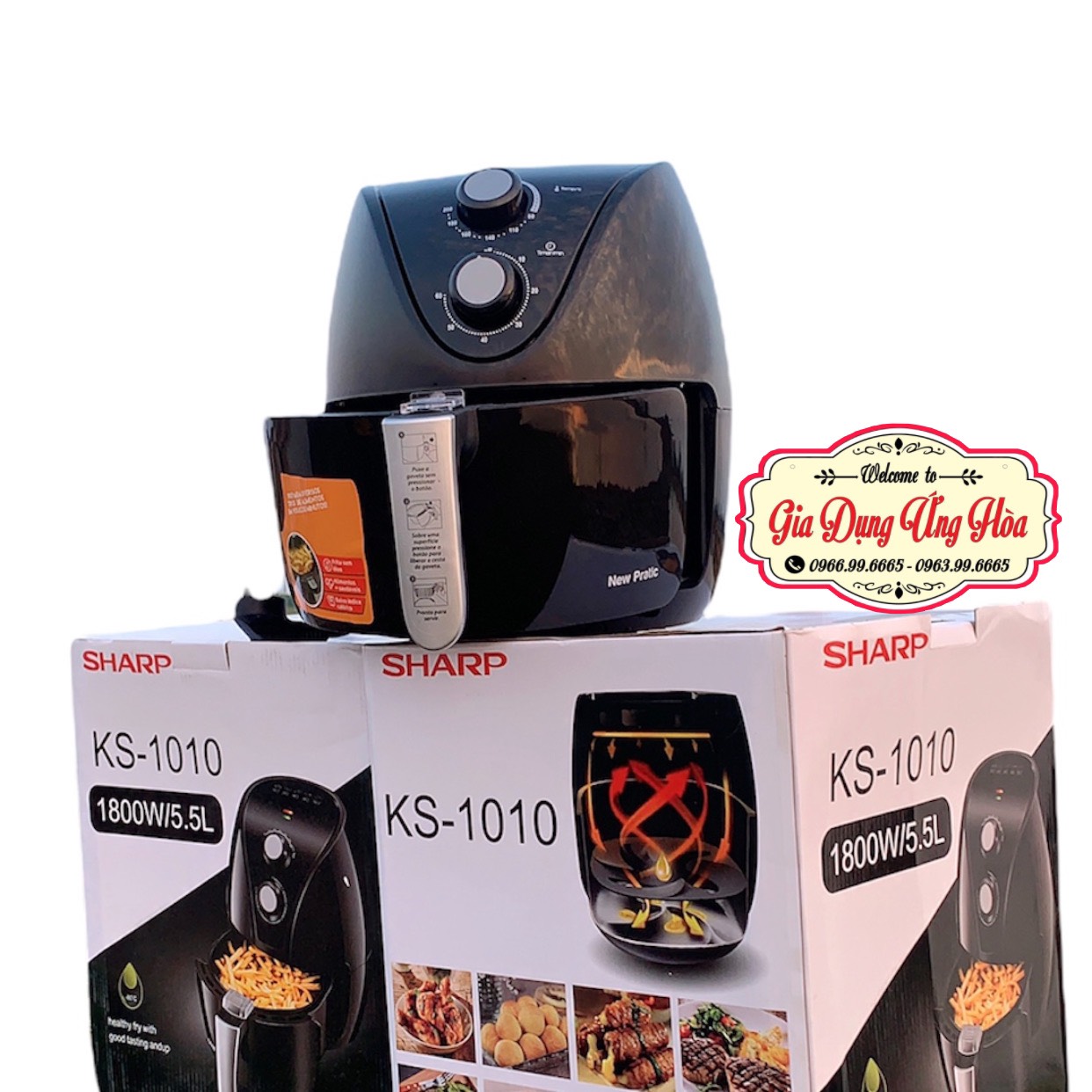 nồi chiên không dầu SHARP 5,5 Lít- 8 Lít - 9,2 Lít- 10,2 Lít