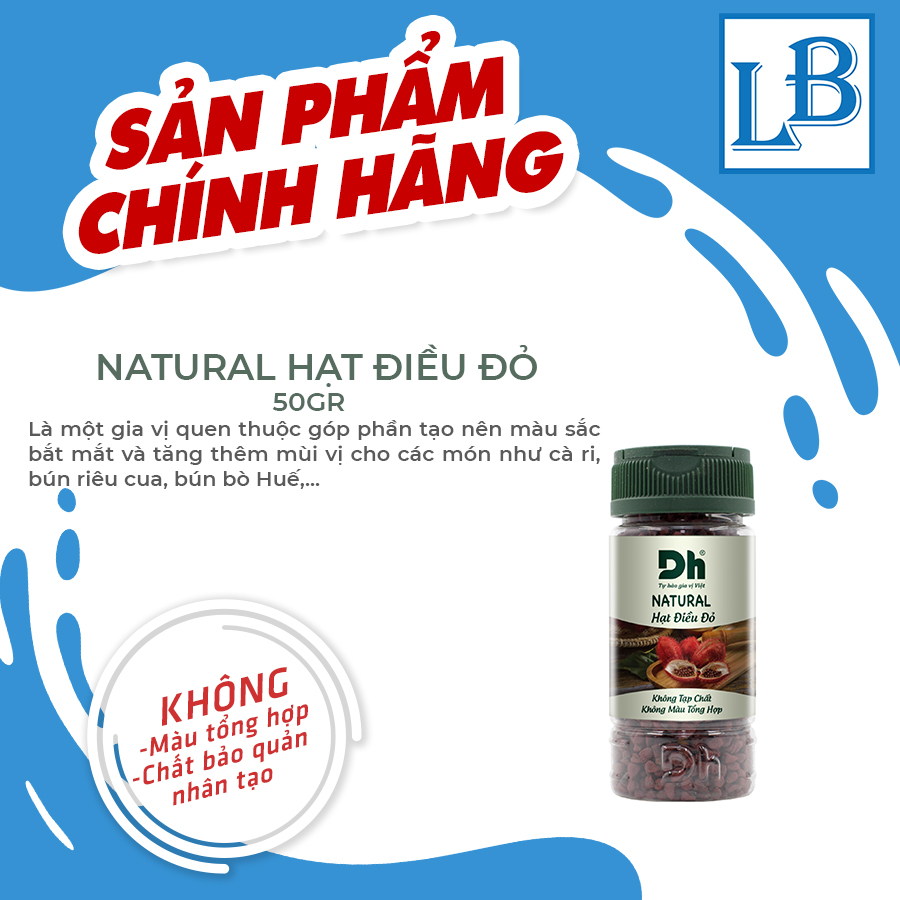 Natural Hạt điều đỏ Dh Foods