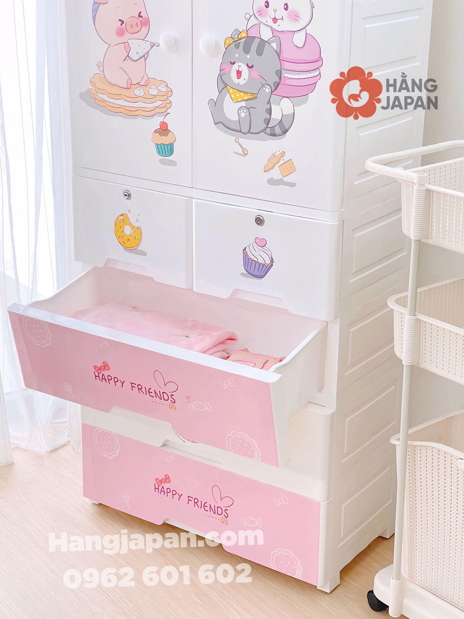 Tủ Holla 5 tầng hoạt hình HL-09193