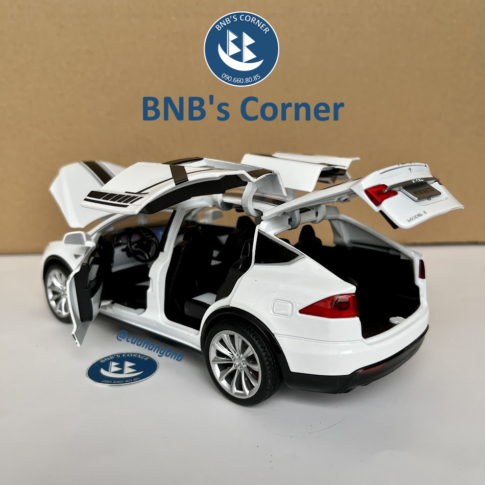|BNB's Corner| Mô hình xe 1:24 Tesla Model X hãng MiniAuto