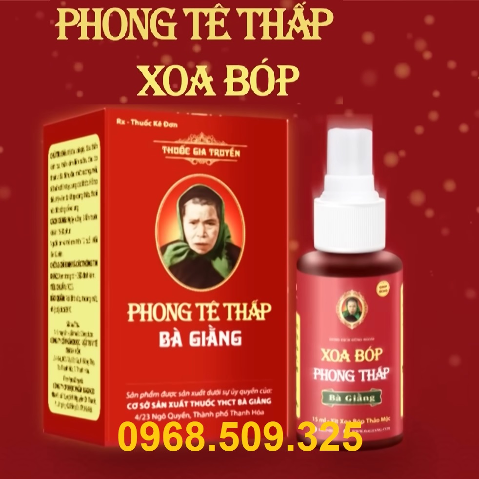 Phong tê thấp + Xoa bóp Bà Giằng - Trong uống ngoài xoa hiệu quả tăng cường