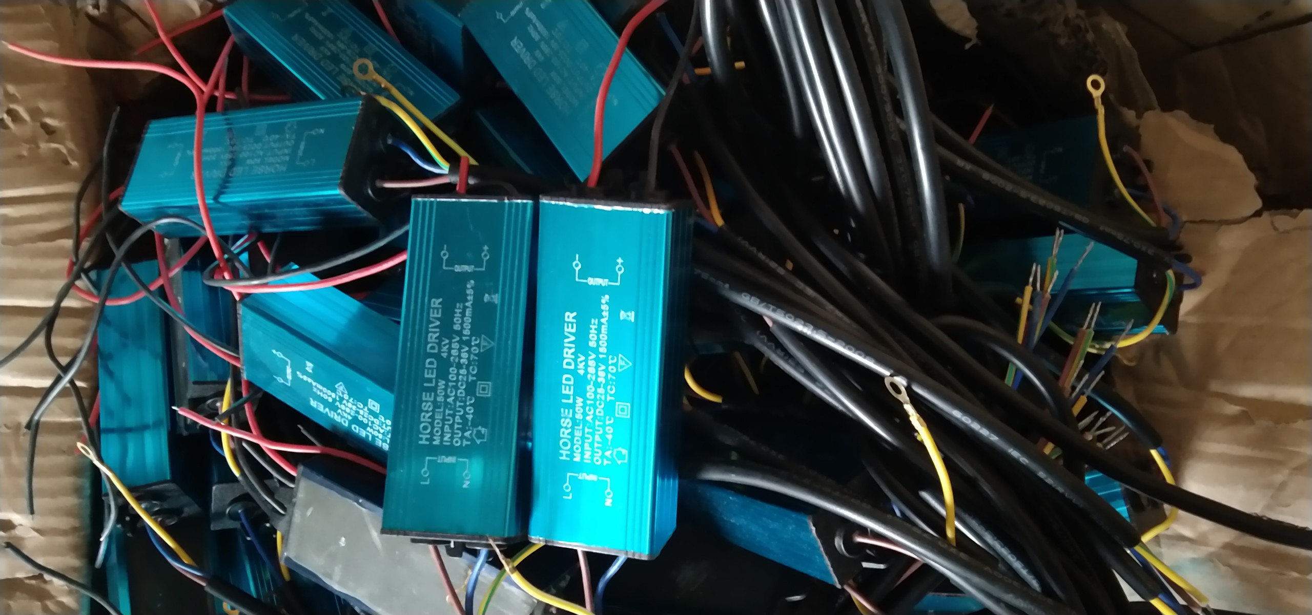 Nguồn led driver xanh đèn pha 30W, 50W DC 24-36v